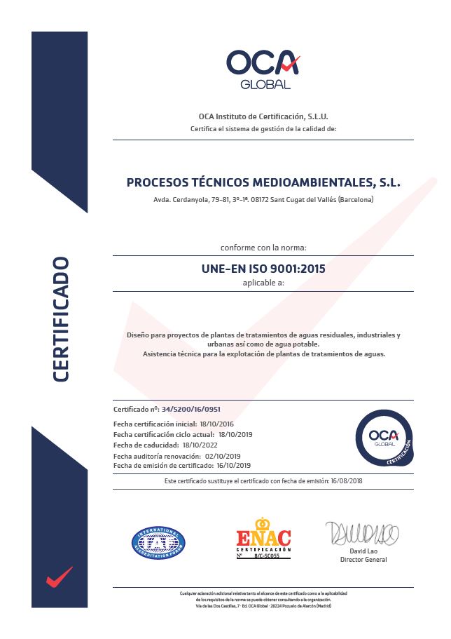 UNE.EN ISO 9001.2015 2019-2022